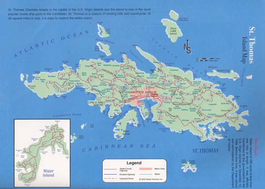 A map of the island of st. Kitts